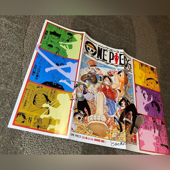 Shonen Jump Magazine One Piece Poster 4th Log Japan Exclusive Anime Manga Toei - Picture 3 of 6